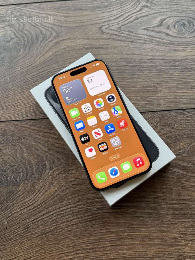 Apple iPhone 15 Pro 256gb Black Titanium - nuotraukos Nr. 4