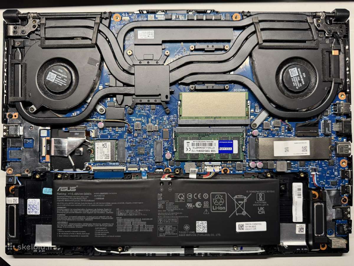 Žaidybinis Asus Tuf Gaming F16 (Fx607v) + RAM (32) - nuotraukos Nr. 7