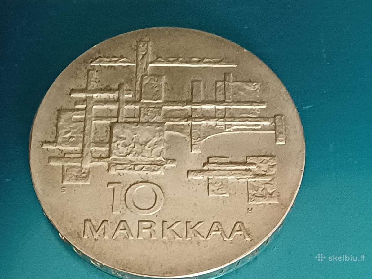 Suomija Nepriklausomybė 10 markių sidabrinė moneta - nuotraukos Nr. 3