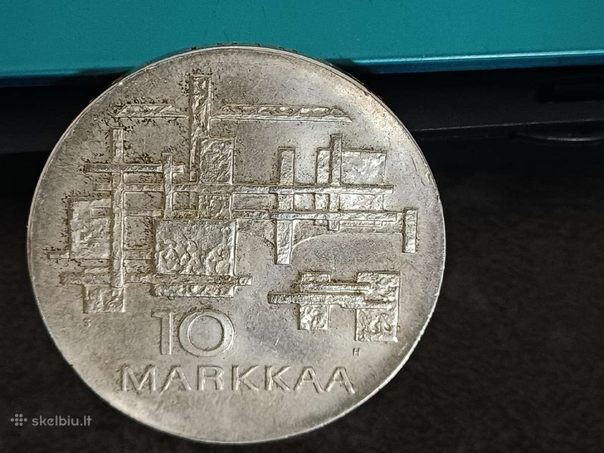 Suomija Nepriklausomybė 10 markių sidabrinė moneta - nuotraukos Nr. 6