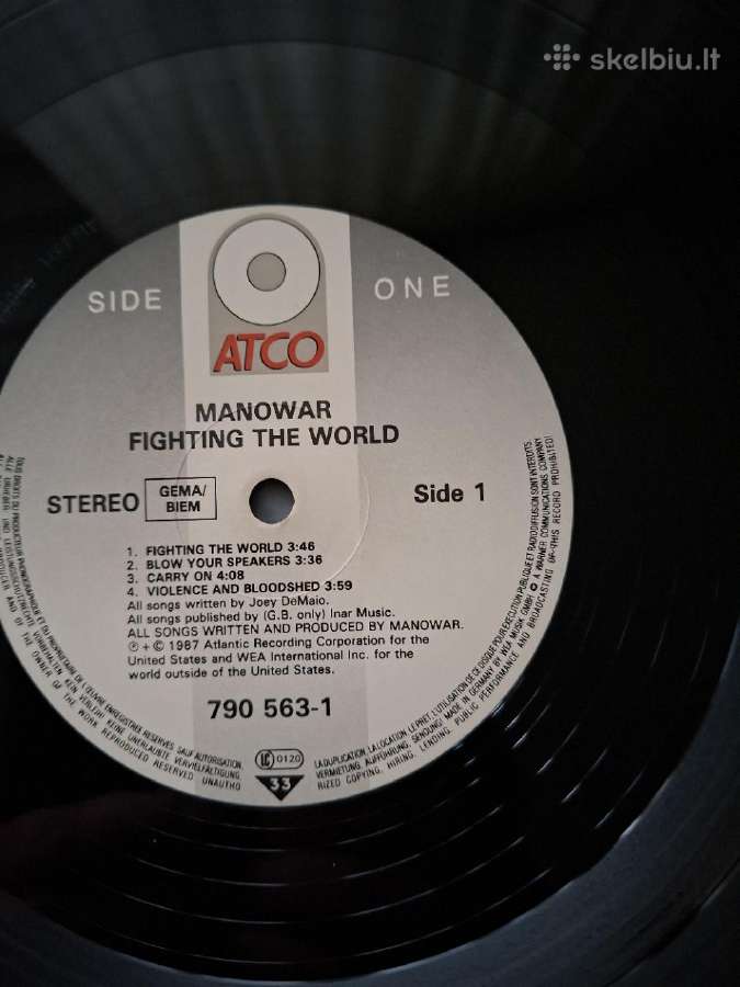 Manowar 1987 "Fighting The World" - nuotraukos Nr. 3