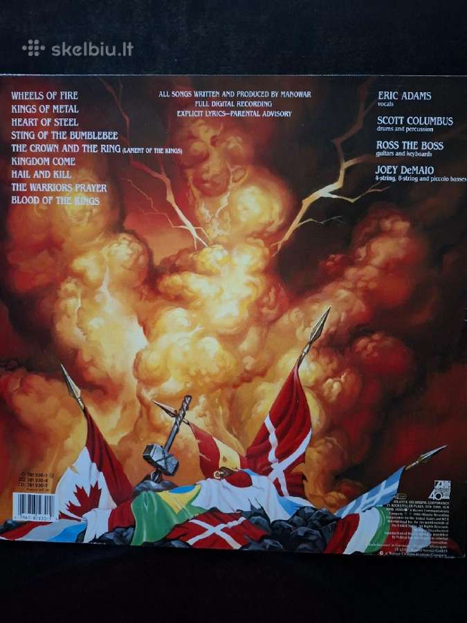 Manowar 1988 "Kings Of Metal" - nuotraukos Nr. 2