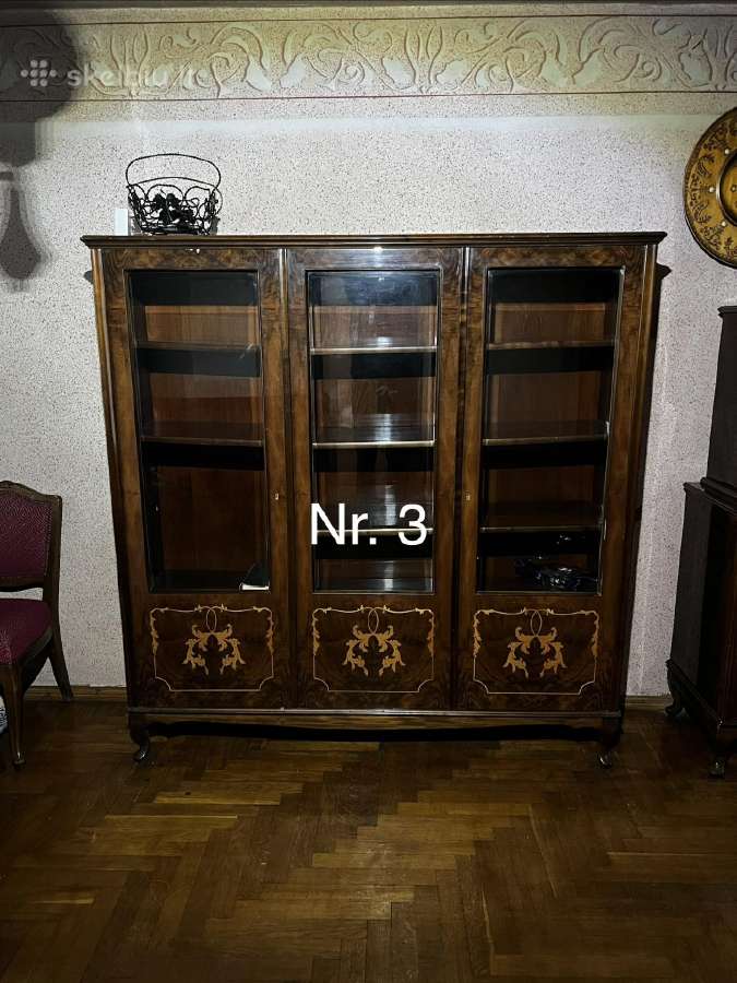 Vintažiniai kokybiški baldai.kėdė, sekcija, stal - nuotraukos Nr. 3