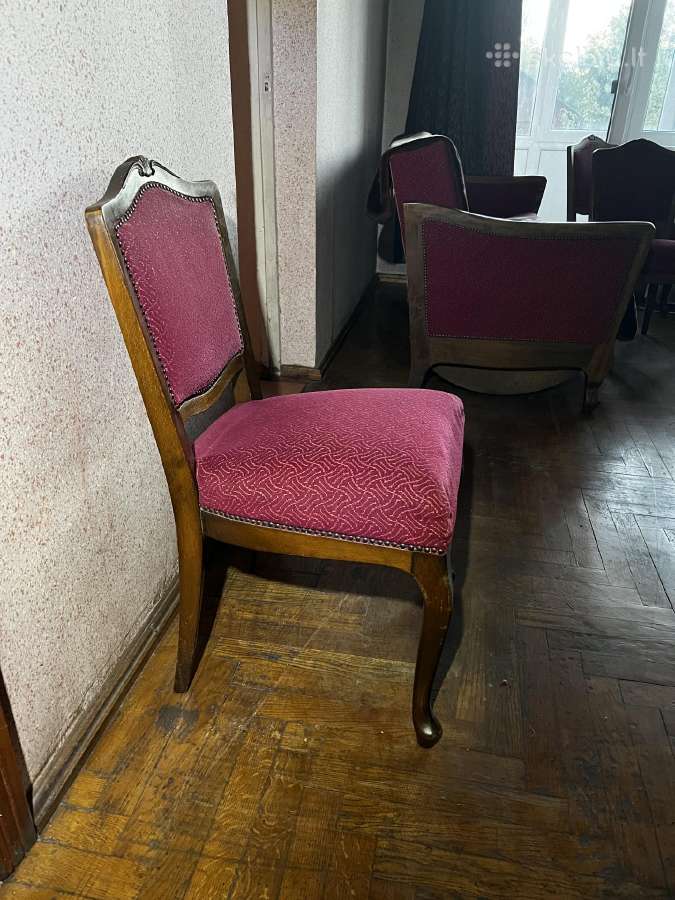 Vintažiniai kokybiški baldai.kėdė, sekcija, stal - nuotraukos Nr. 8
