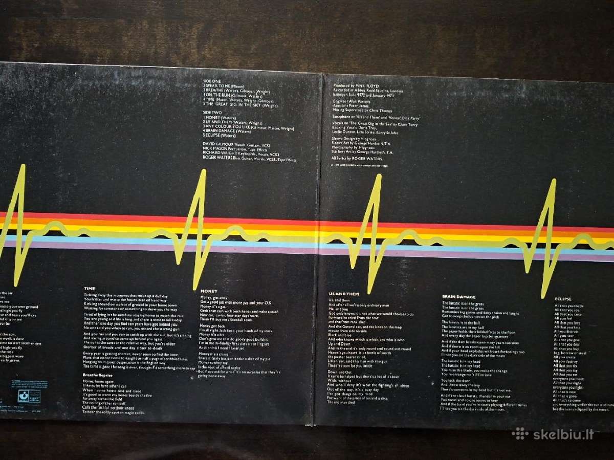 Pink Floyd 1973 "The Dark Side Of The Moon" - nuotraukos Nr. 2