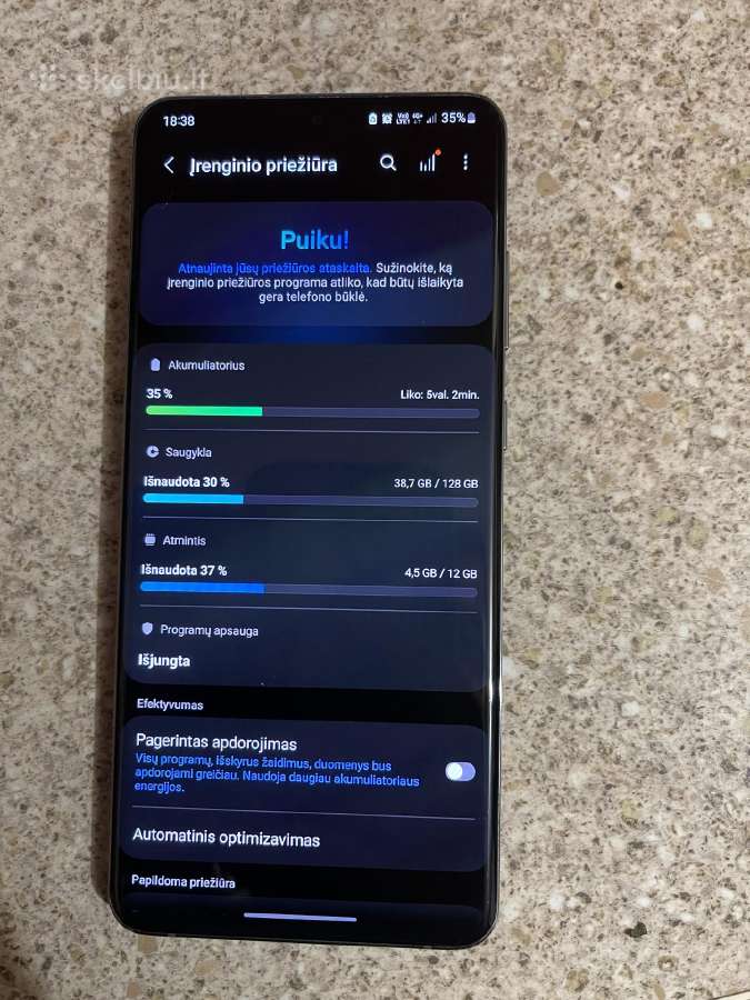 Samsung s20 ultra 12/128gb dedasi 2sim - nuotraukos Nr. 3
