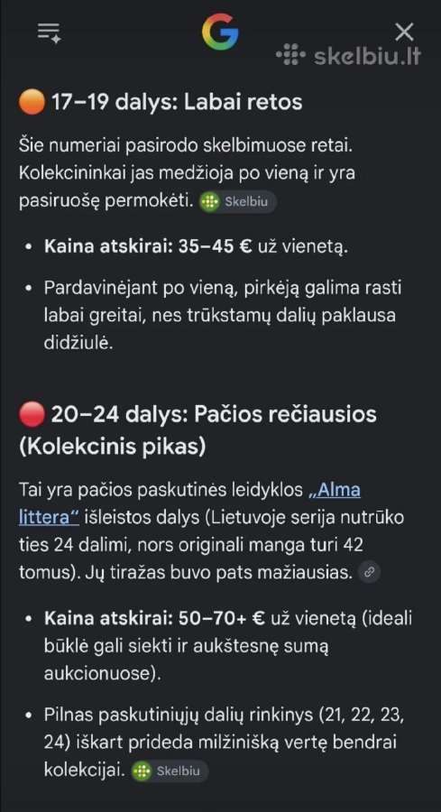 Drakonų kovos (Dragon Ball) manga kolekcija - nuotraukos Nr. 9