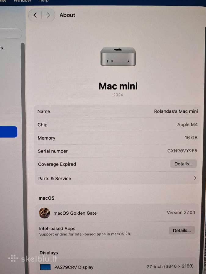 Mac mini M4 - nuotraukos Nr. 4