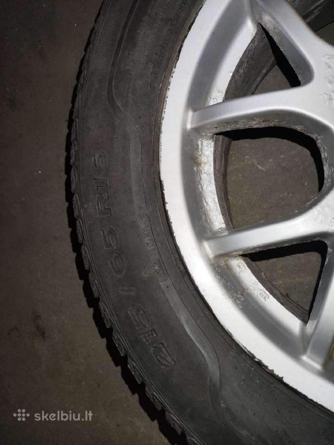 R16 Nissan ratlankiai su žieminėmis padangomis - nuotraukos Nr. 2