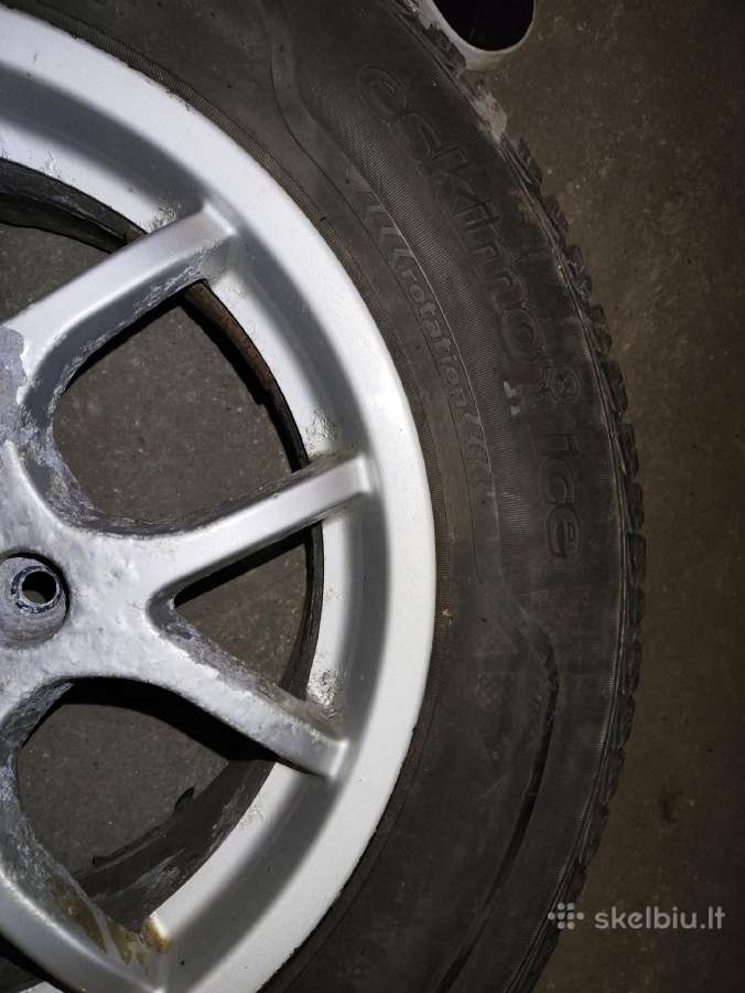 R16 Nissan ratlankiai su žieminėmis padangomis - nuotraukos Nr. 3