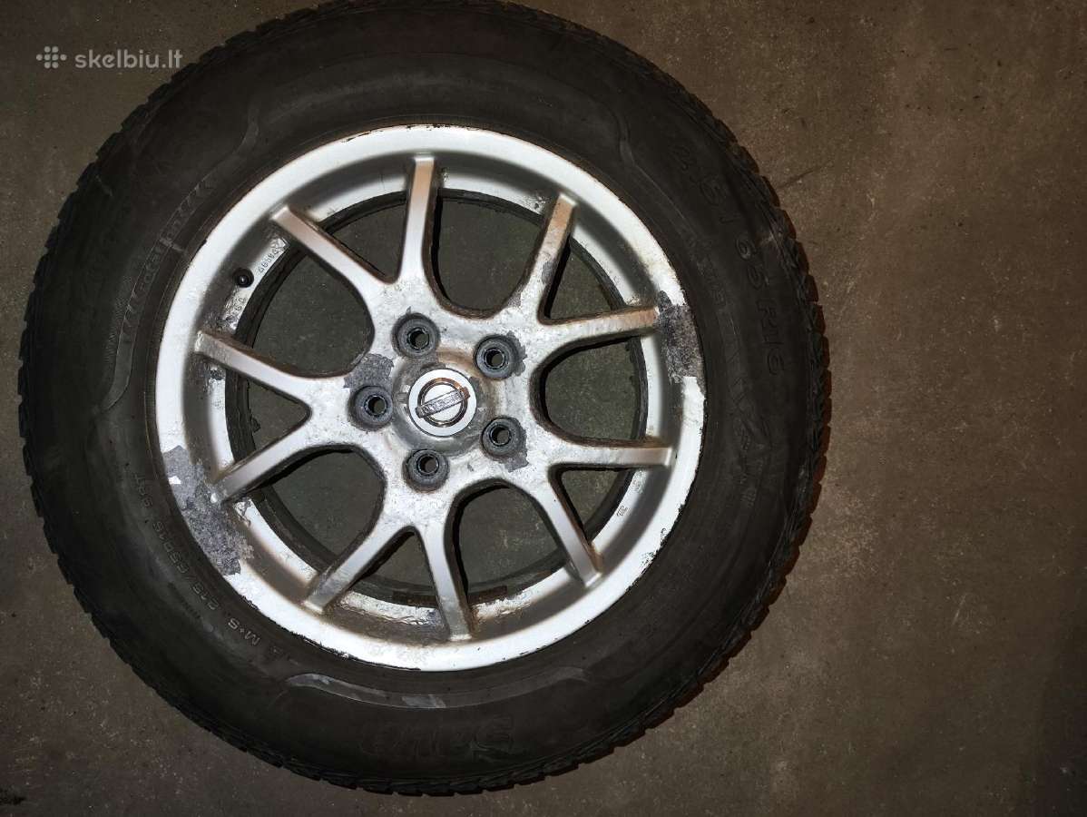 R16 Nissan ratlankiai su žieminėmis padangomis - nuotraukos Nr. 4