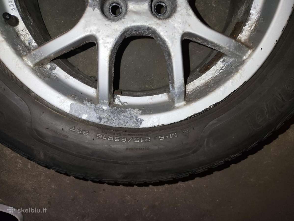 R16 Nissan ratlankiai su žieminėmis padangomis - nuotraukos Nr. 5