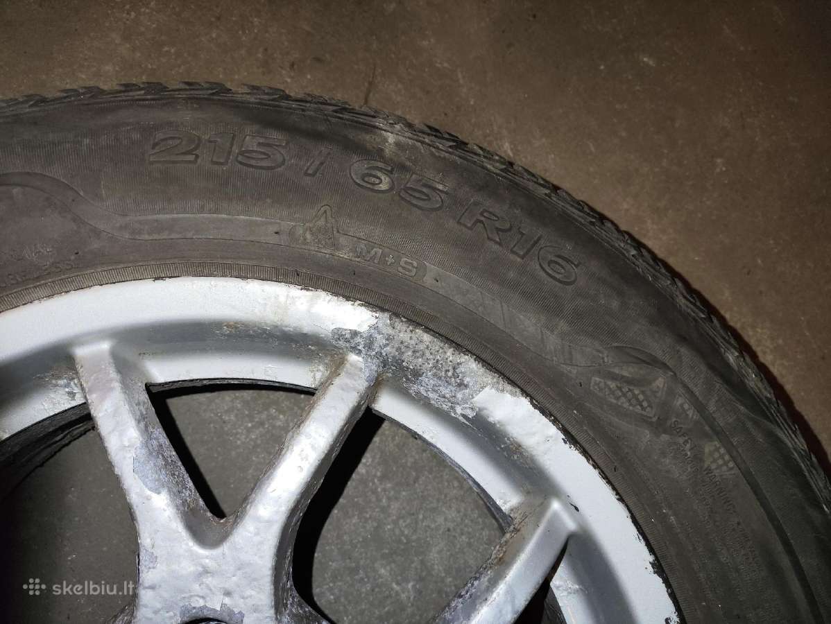 R16 Nissan ratlankiai su žieminėmis padangomis - nuotraukos Nr. 6