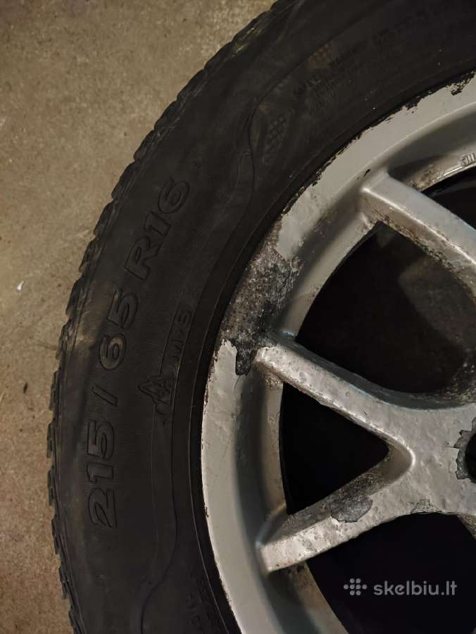 R16 Nissan ratlankiai su žieminėmis padangomis - nuotraukos Nr. 7
