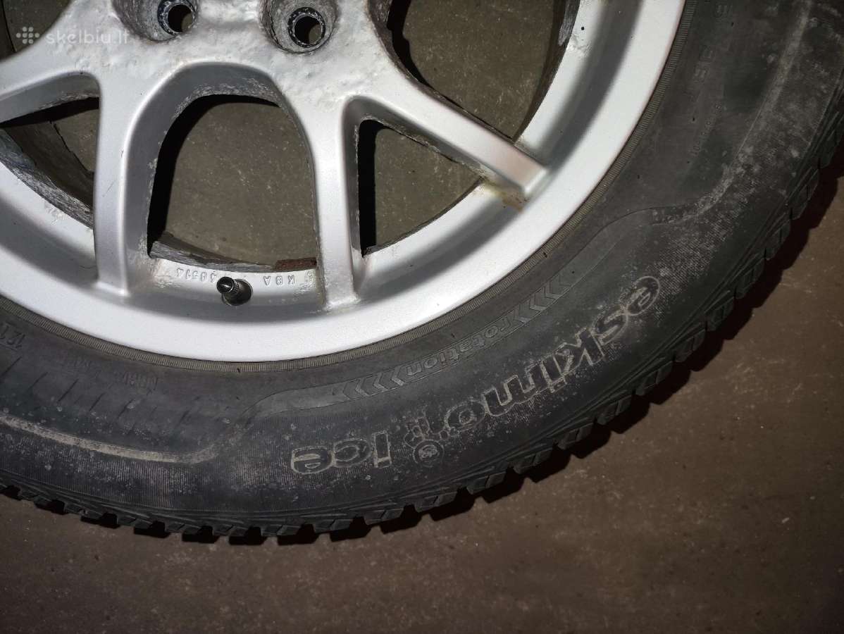 R16 Nissan ratlankiai su žieminėmis padangomis - nuotraukos Nr. 8