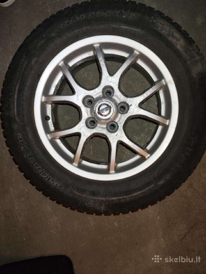 R16 Nissan ratlankiai su žieminėmis padangomis - nuotraukos Nr. 10