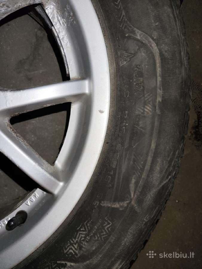 R16 Nissan ratlankiai su žieminėmis padangomis - nuotraukos Nr. 13