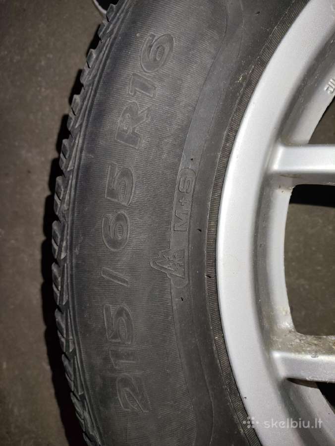 R16 Nissan ratlankiai su žieminėmis padangomis - nuotraukos Nr. 14