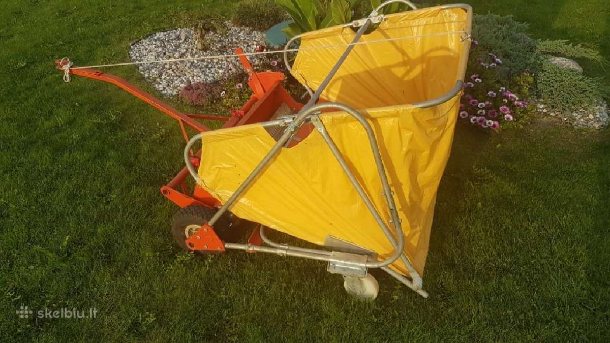 Žolės ir lapų Pro rinktuvas prie traktoriuko - nuotraukos Nr. 10