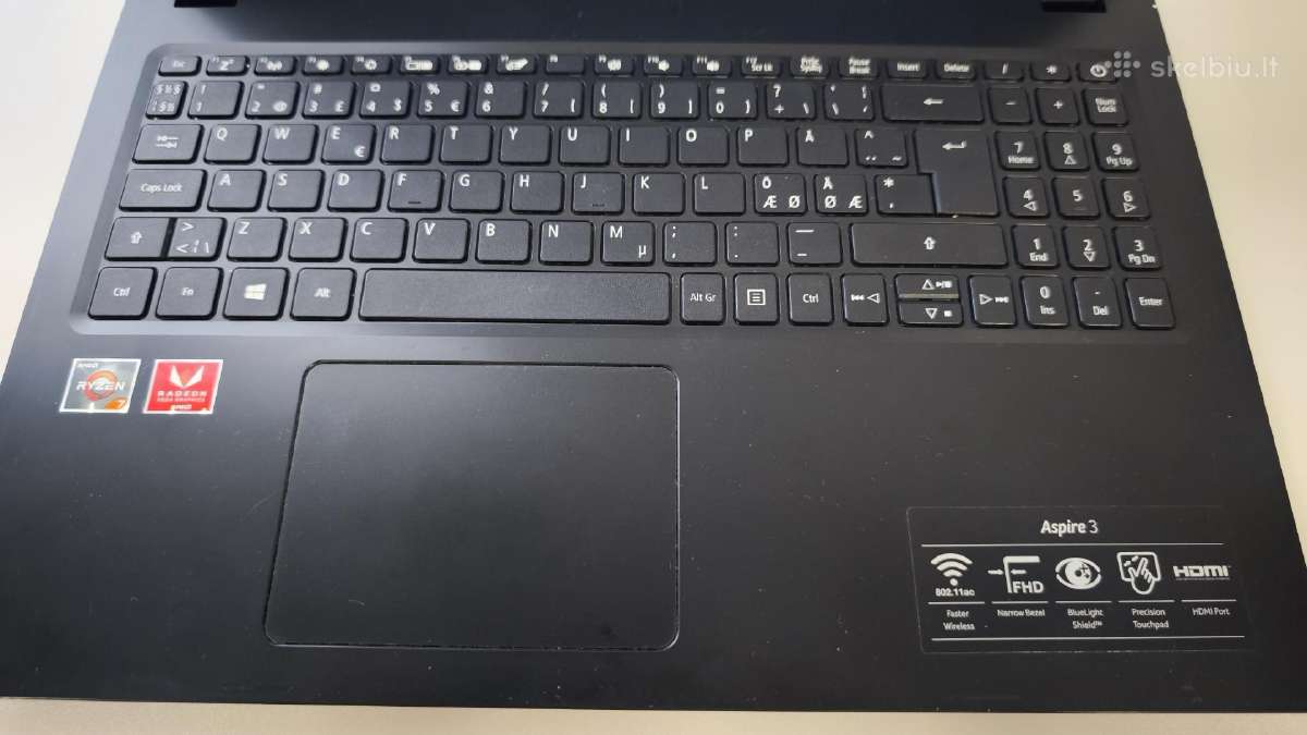Acer Aspire A315-42 15.6" Ryzen 7 3700u 8gb RAM - nuotraukos Nr. 2