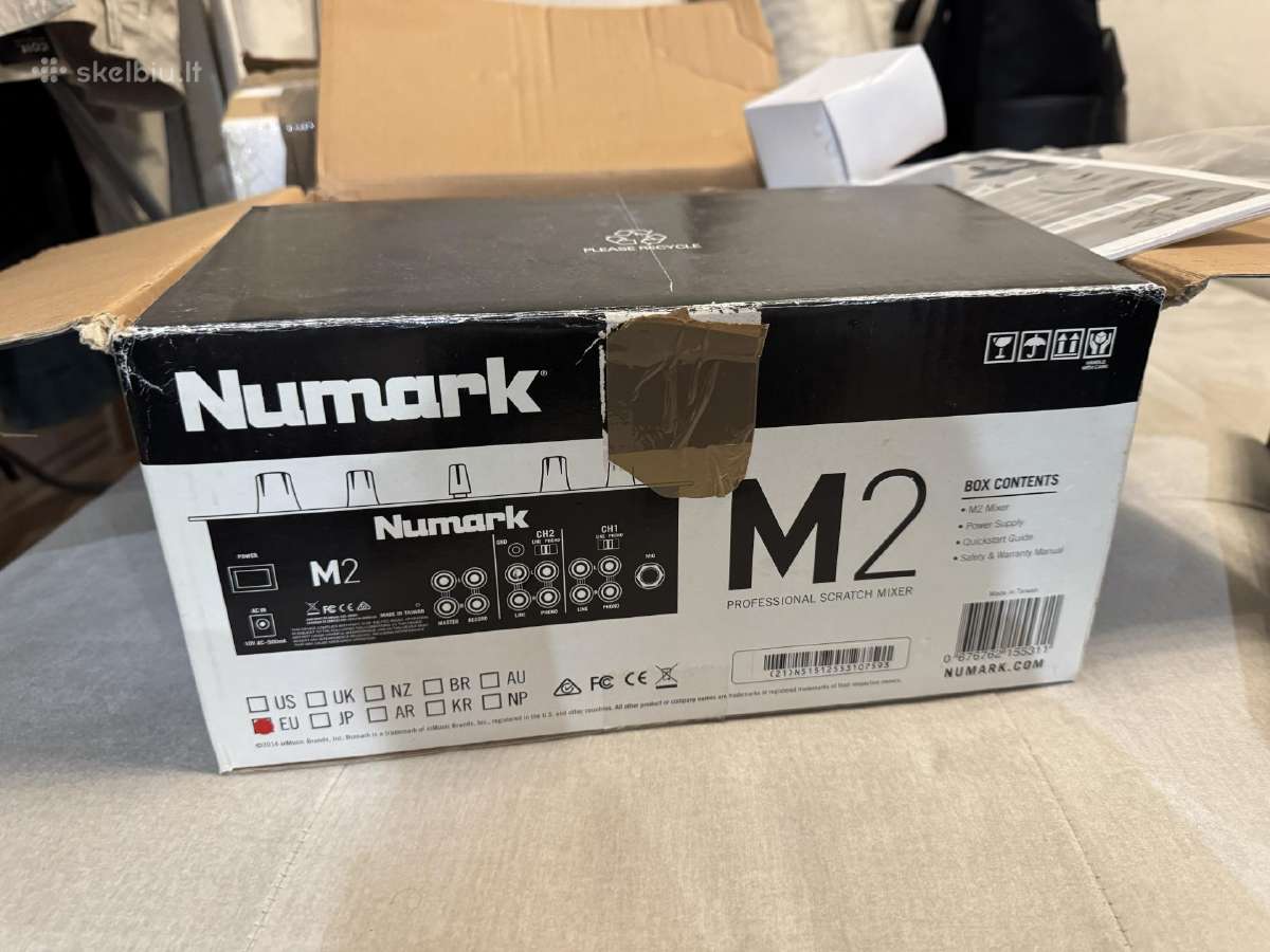 Naujas Numark Dj komplektas – Cdn77usb + M2 mixer - nuotraukos Nr. 6