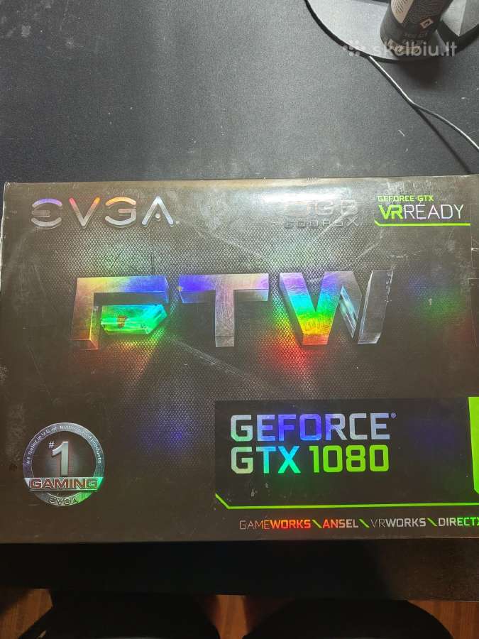 Parduodu gtx 1080evga ftw 8gb gddr5x - nuotraukos Nr. 3