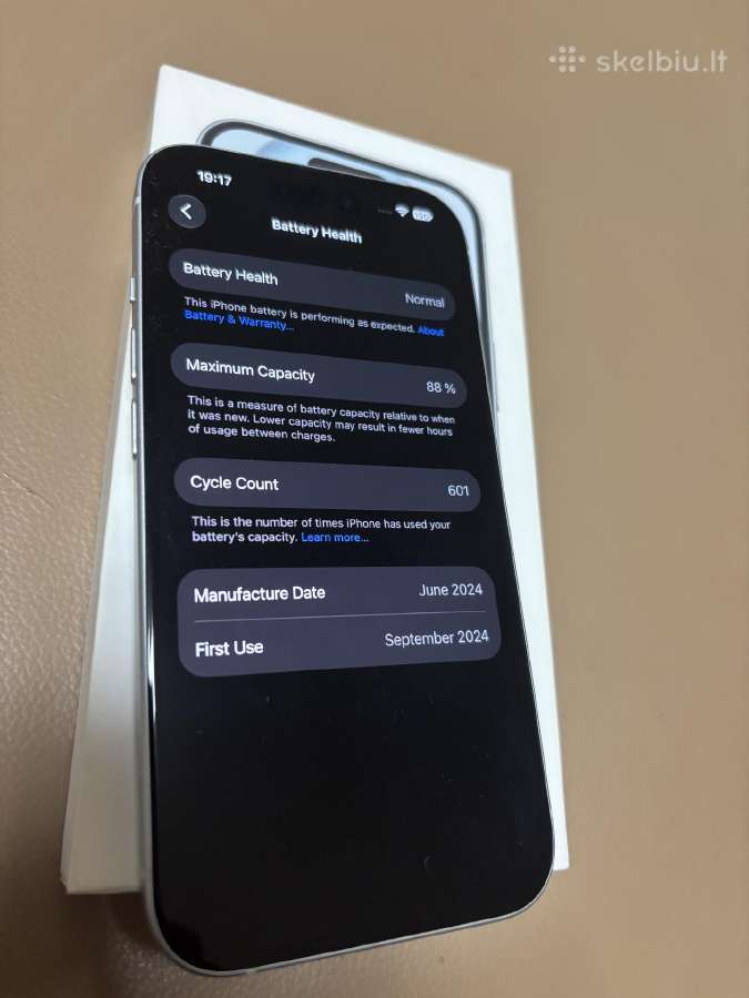 Parduodu iPhone 15 128 GB 88% - nuotraukos Nr. 3