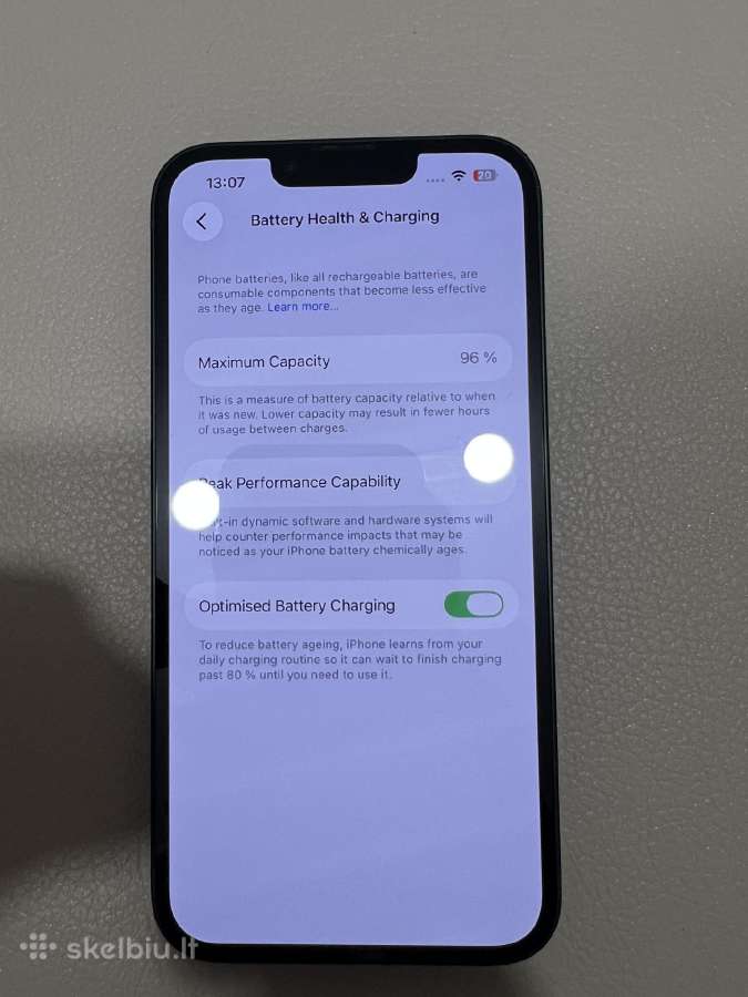 iPhone 13 96% Battery Capacity - nuotraukos Nr. 6