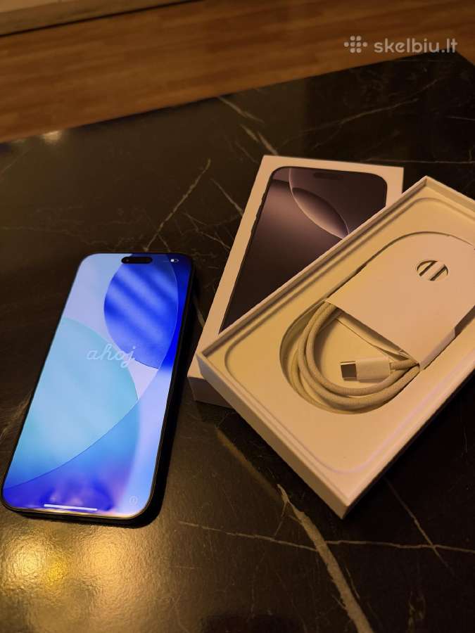 Juodas iPhone 16 Pro Max 256gb - nuotraukos Nr. 2