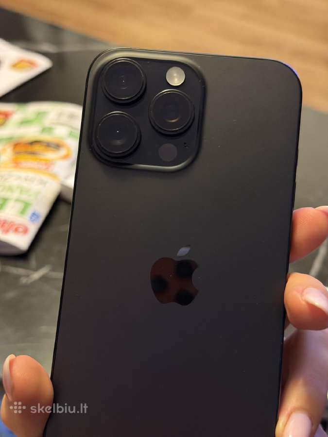 Juodas iPhone 16 Pro Max 256gb - nuotraukos Nr. 5
