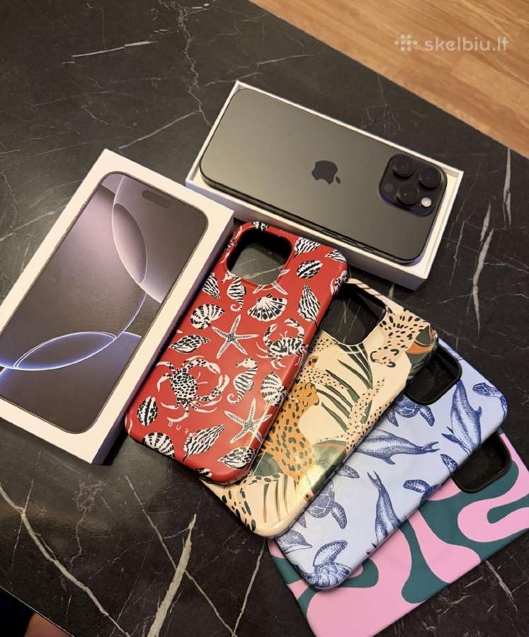 Juodas iPhone 16 Pro Max 256gb - nuotraukos Nr. 6