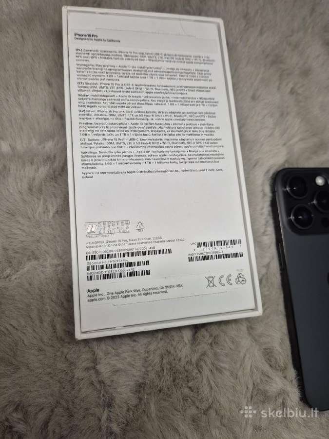 iPhone 15 Pro 128gb 94% - nuotraukos Nr. 4
