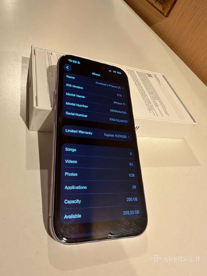 iPhone 17 256gb - nuotraukos Nr. 5
