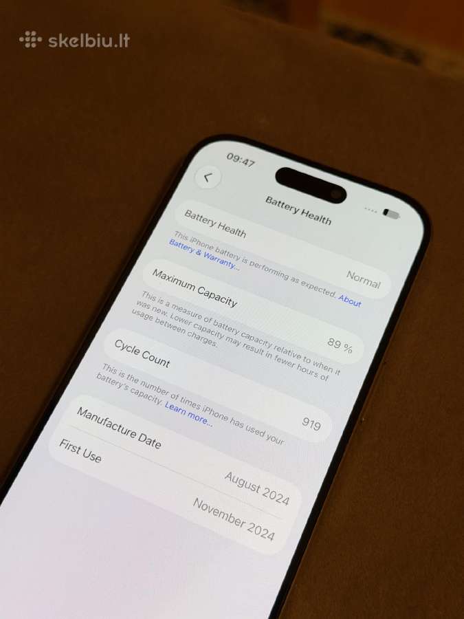 iPhone 16 Pro 128gb - nuotraukos Nr. 5