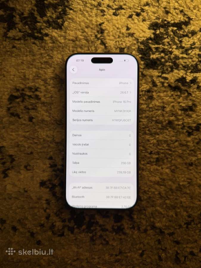iPhone 16 Pro 256gb - nuotraukos Nr. 6