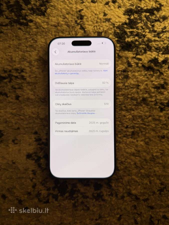 iPhone 16 Pro 256gb - nuotraukos Nr. 7
