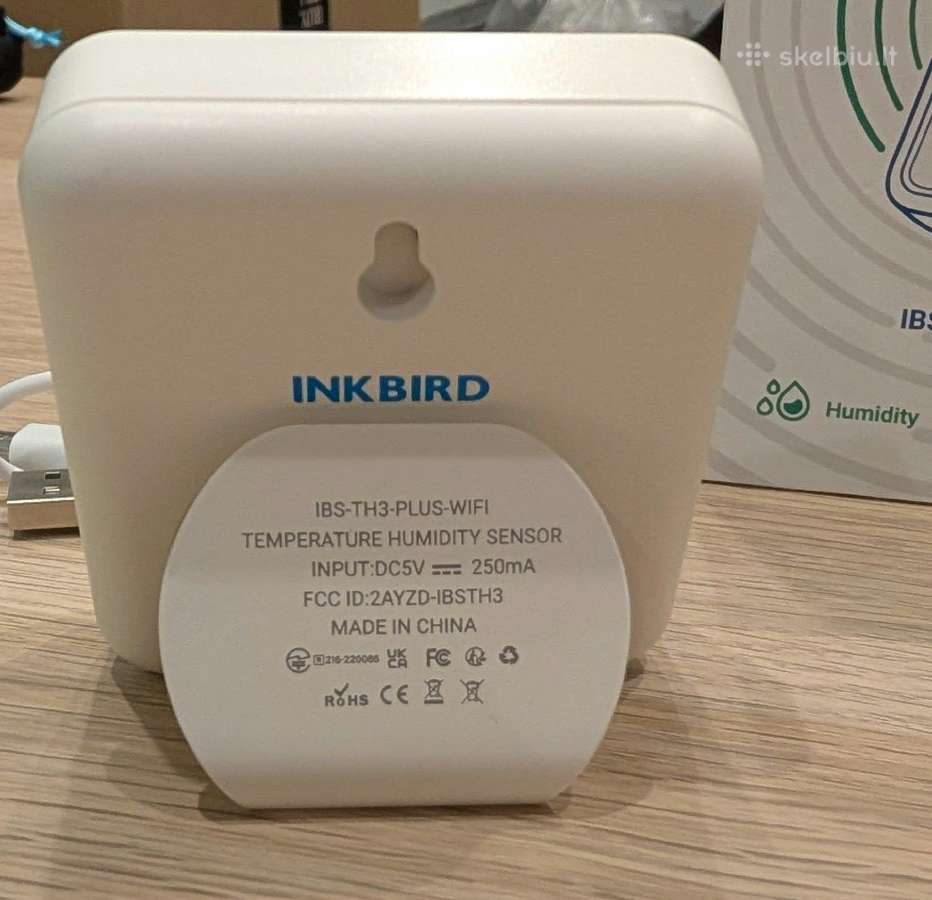 Inkbird išmanusis temperatūros/drėgmės matuoklis - nuotraukos Nr. 3