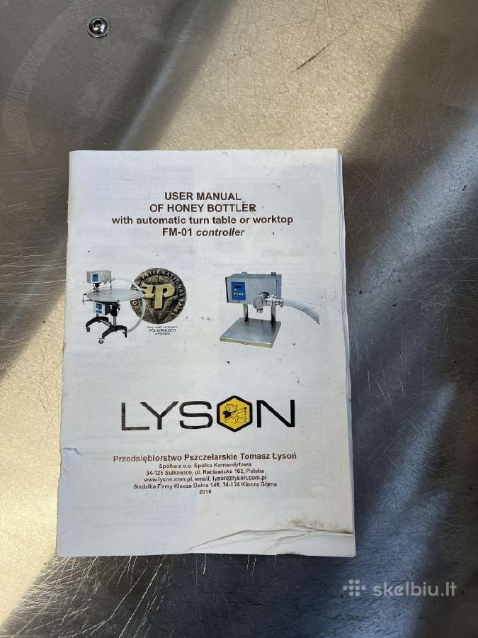 Lyson medaus fasavimo aparatas su sukamu stalu - nuotraukos Nr. 9