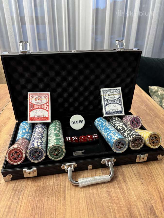 Pokerio žetonų 300vnt ir 500vnt rinkiniai - nuotraukos Nr. 2