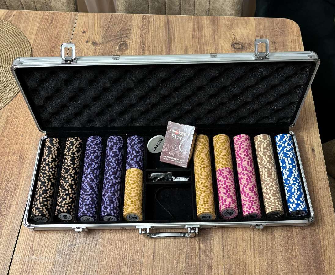Pokerio žetonų 300vnt ir 500vnt rinkiniai - nuotraukos Nr. 9