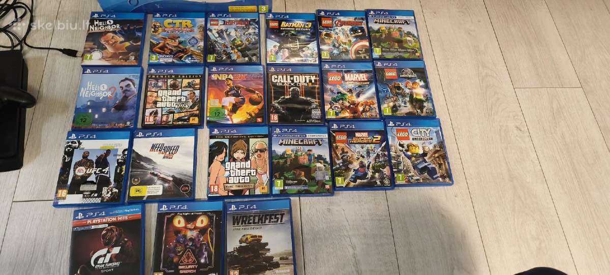 Ps4 su žaidimais ,3pultai,hdmi kabelis - nuotraukos Nr. 3