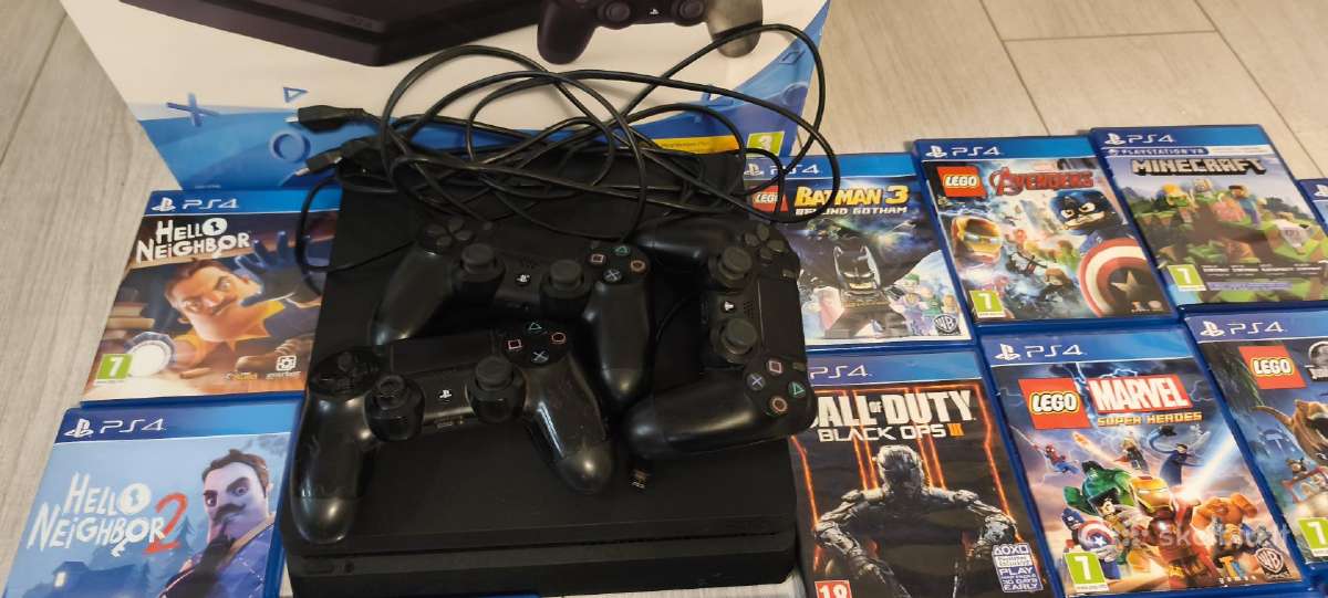 Ps4 su žaidimais ,3pultai,hdmi kabelis - nuotraukos Nr. 4