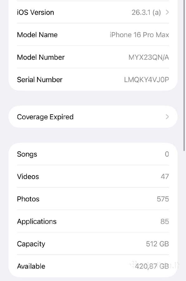 iPhone 16pro max 512gb - nuotraukos Nr. 3