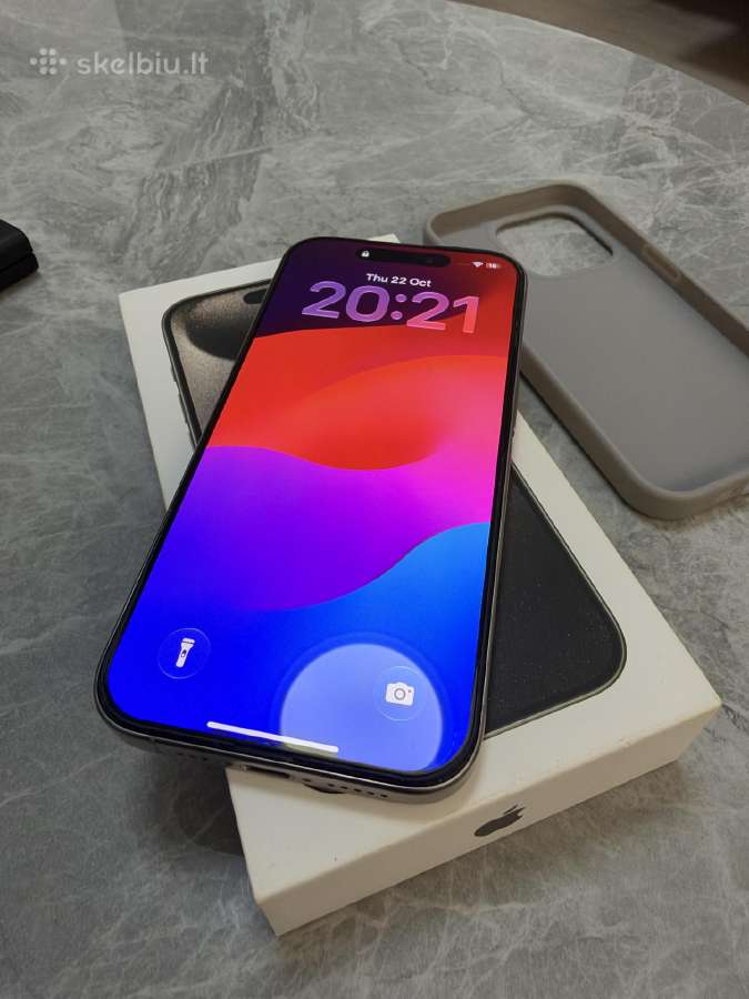 iPhone 15 Pro 256gb Silver - nuotraukos Nr. 2