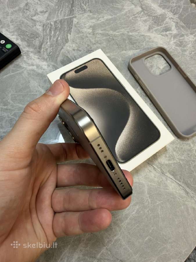 iPhone 15 Pro 256gb Silver - nuotraukos Nr. 3