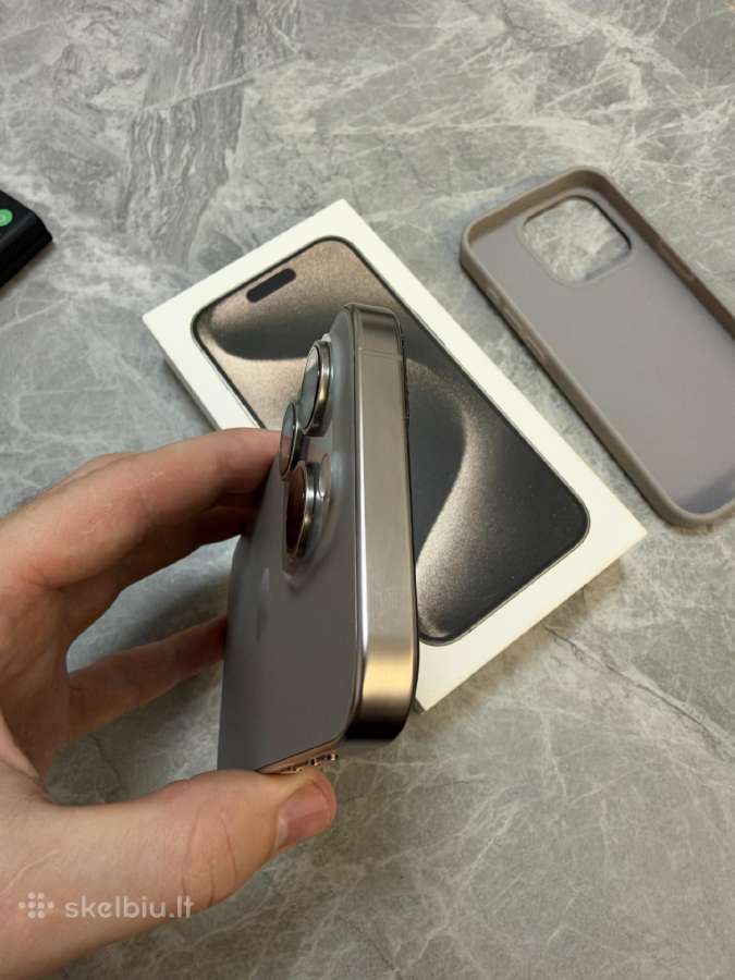 iPhone 15 Pro 256gb Silver - nuotraukos Nr. 4