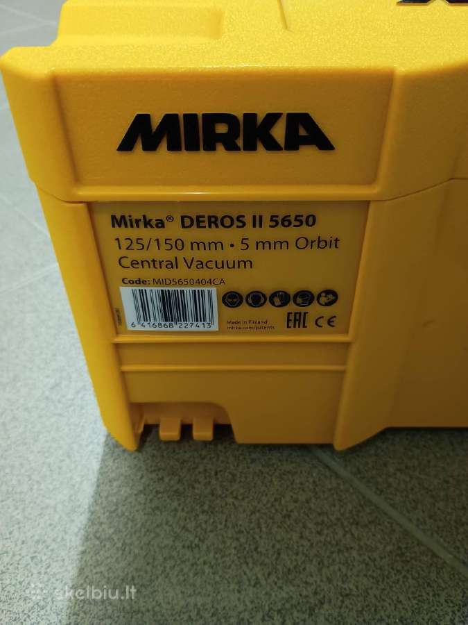 Ekscentrinis Mirca deros 125/150 šlifuoklis - nuotraukos Nr. 6