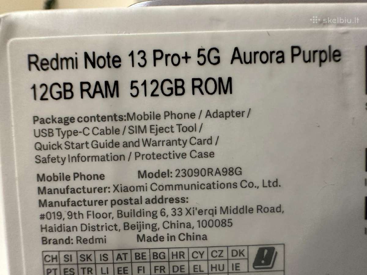 Xiaomi redmi note 13 pro+ plius - nuotraukos Nr. 10