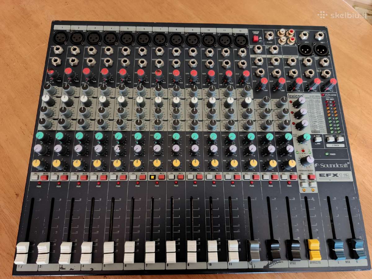 Mikserinis pultas Soundcraft efx 12 - nuotraukos Nr. 3