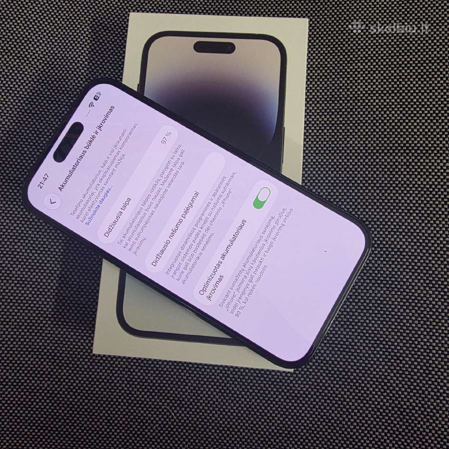 Parduodu Apple 14pro 256gb - nuotraukos Nr. 4